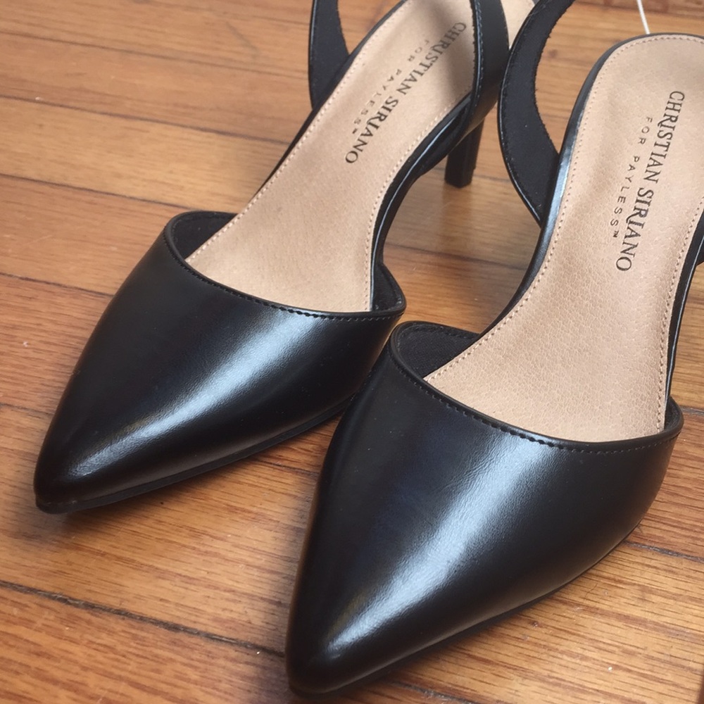 Christian Siriano black kitten heel *BRAND NEW*